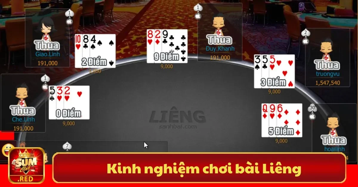 Kinh Nghiệm Chơi Bài Liêng Sumclub – Bí Quyết Thắng